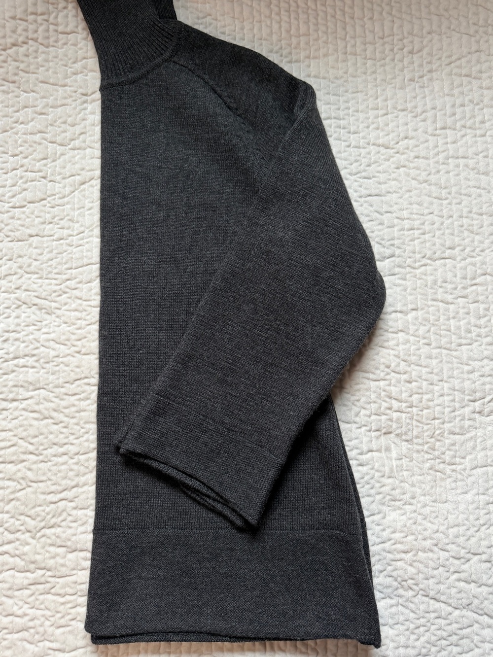 Sarah Spencer Woman 3X Gray 100% Merino Wool Turtleneck Sweater Wide Sleeve - Picture 6 of 11